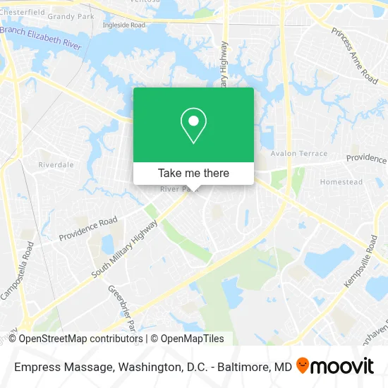 Empress Massage map