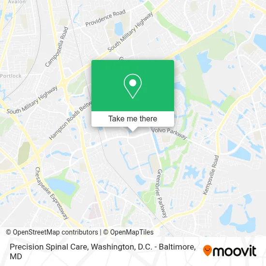 Precision Spinal Care map