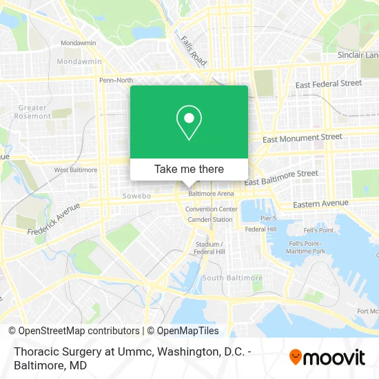 Thoracic Surgery at Ummc map