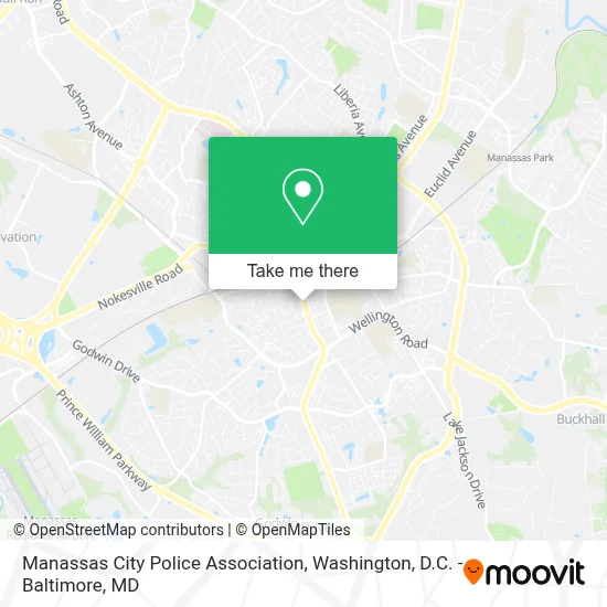 Manassas City Police Association map