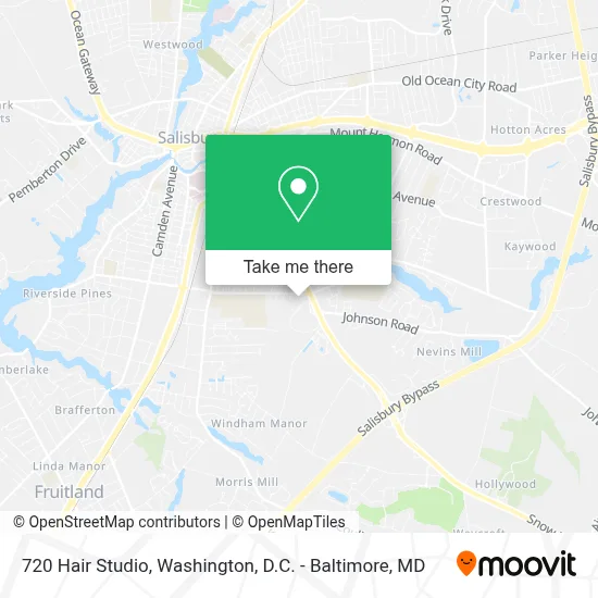 720 Hair Studio map