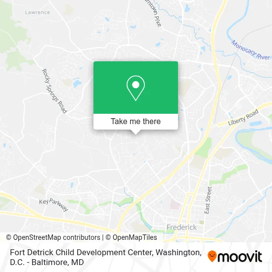 Fort Detrick Child Development Center map