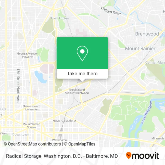 Radical Storage map
