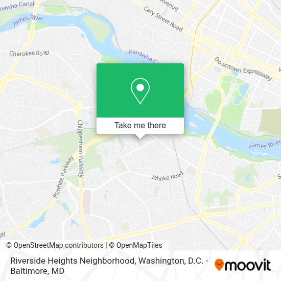 Riverside Heights Neighborhood map