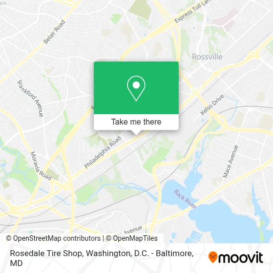 Rosedale Tire Shop map