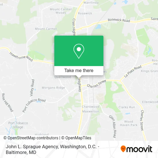 John L. Sprague Agency map