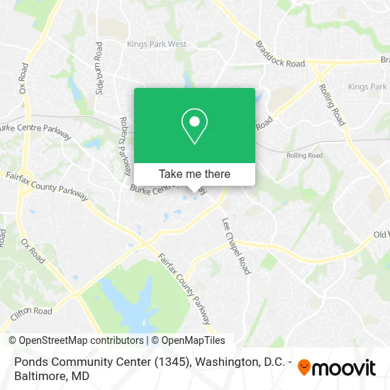 Ponds Community Center (1345) map
