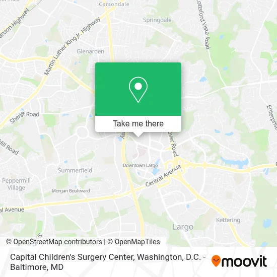 Capital Children's Surgery Center map