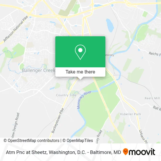 Atm Pnc at Sheetz map