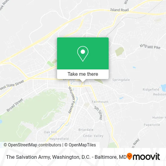 The Salvation Army map