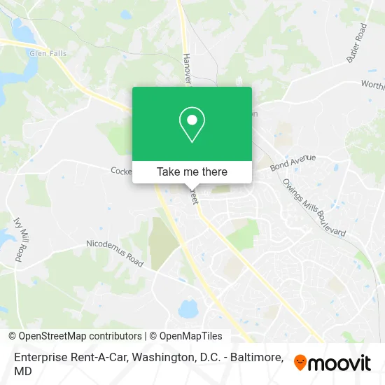 Enterprise Rent-A-Car map
