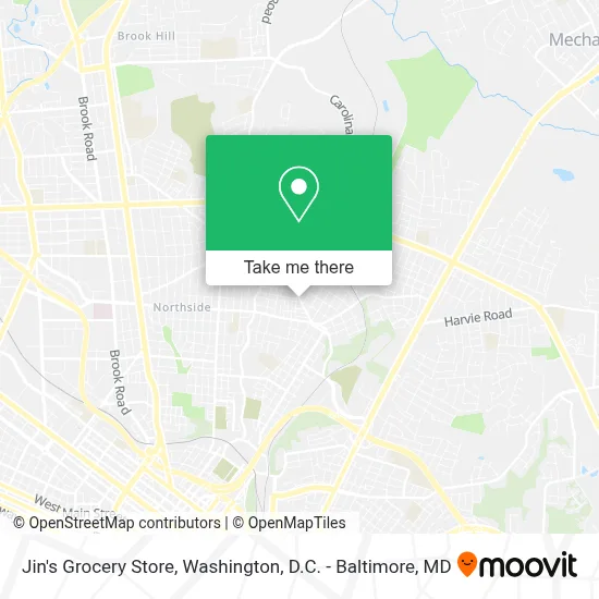 Jin's Grocery Store map