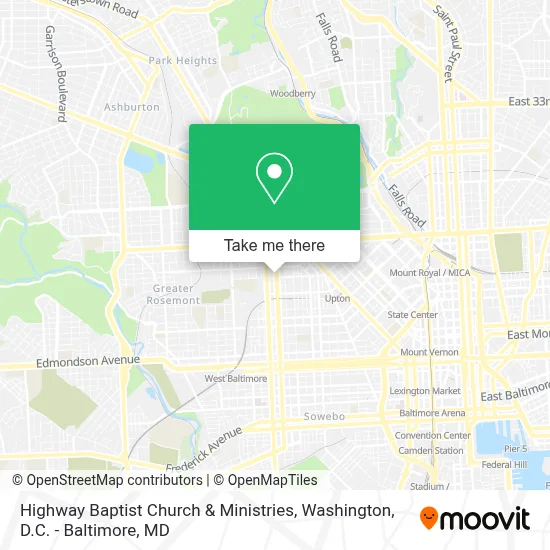 Highway Baptist Church & Ministries map