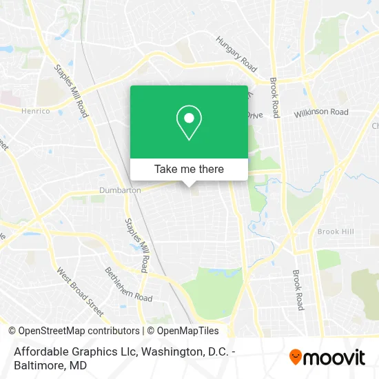 Affordable Graphics Llc map