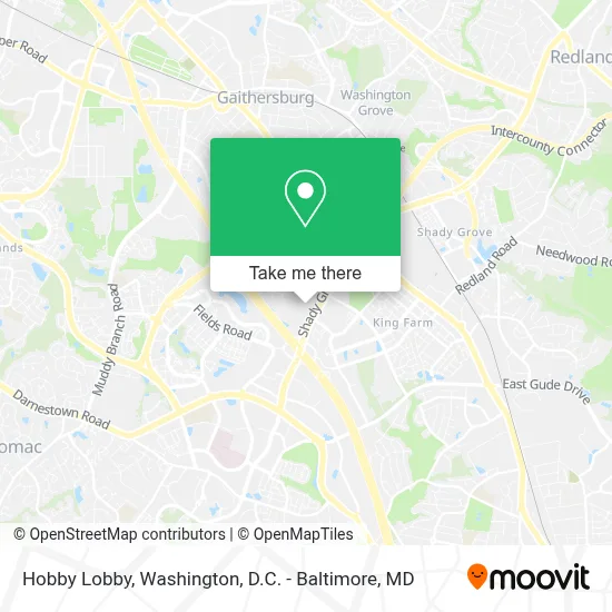 Hobby Lobby map