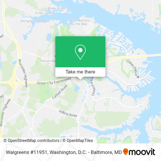 Walgreens #11951 map