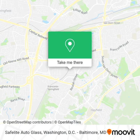 Safelite Auto Glass map