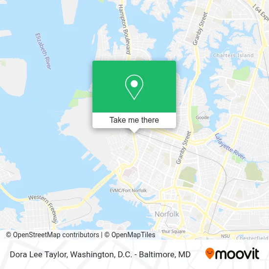 Dora Lee Taylor map