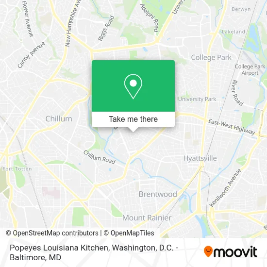 Popeyes Louisiana Kitchen map