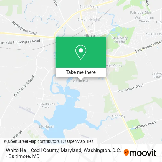 White Hall, Cecil County, Maryland map
