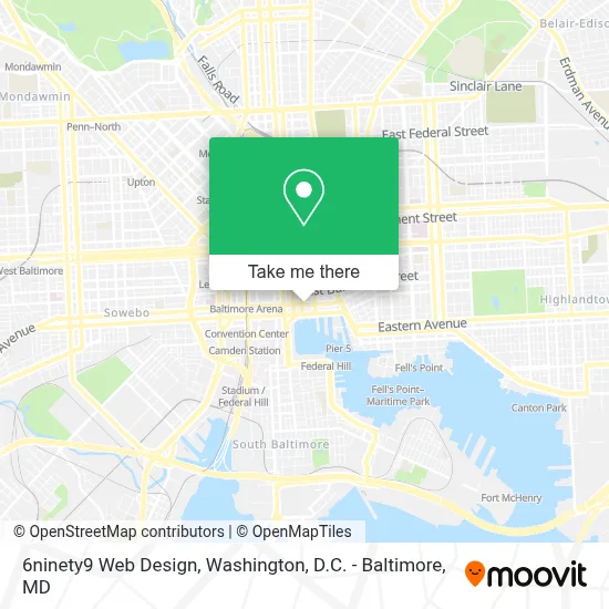 6ninety9 Web Design map