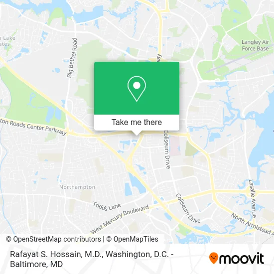 Rafayat S. Hossain, M.D. map