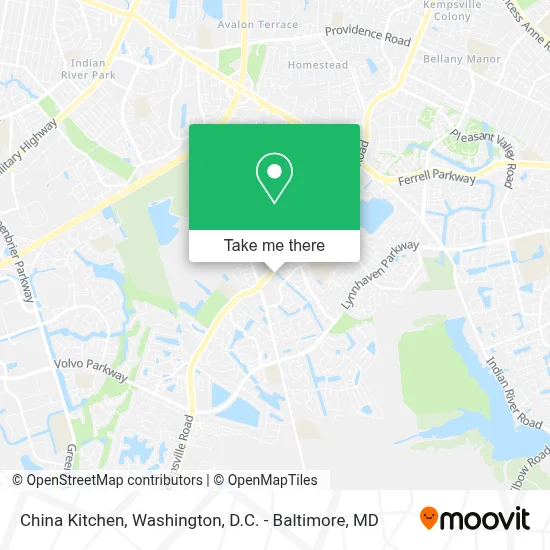 China Kitchen map