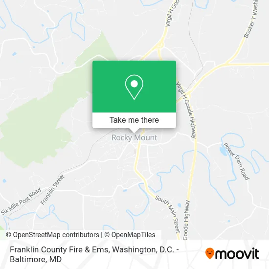 Franklin County Fire & Ems map