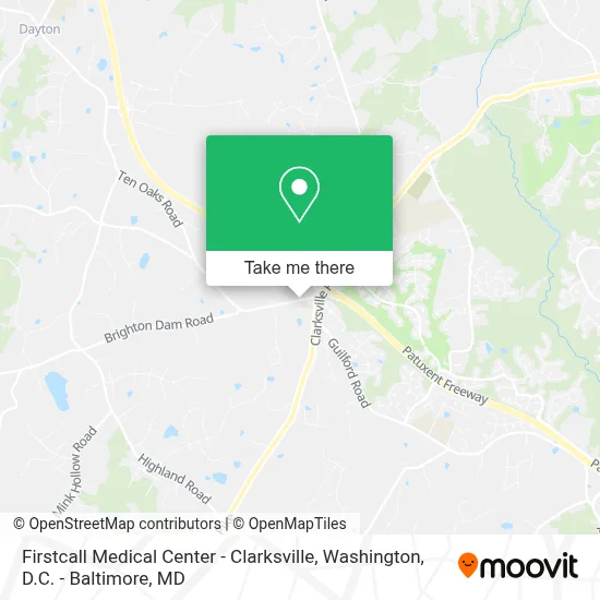 Firstcall Medical Center - Clarksville map