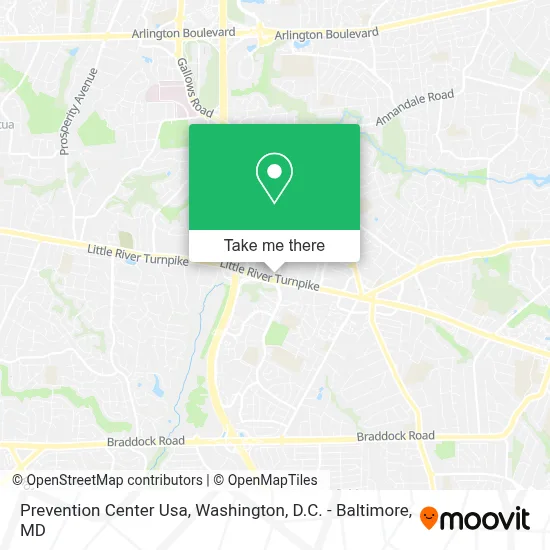 Prevention Center Usa map