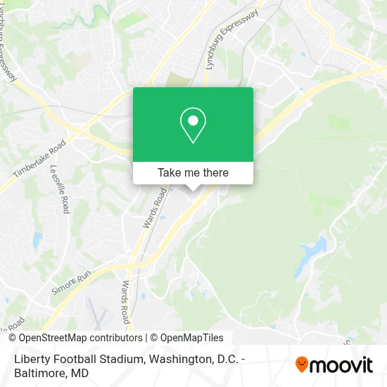 Liberty Football Stadium map