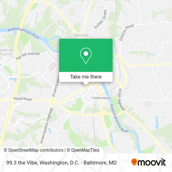 99.3 the Vibe map