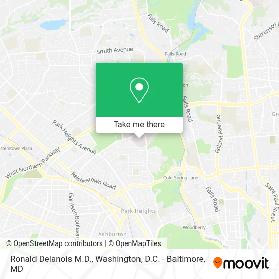 Ronald Delanois M.D. map