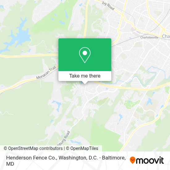 Henderson Fence Co. map