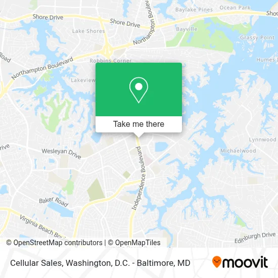 Cellular Sales map