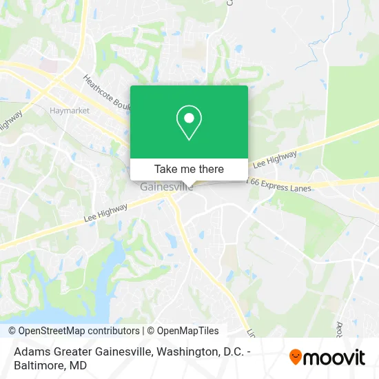 Adams Greater Gainesville map