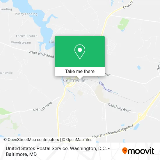 United States Postal Service map