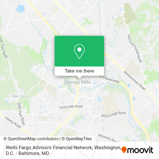 Wells Fargo Advisors Financial Network map