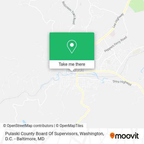 Pulaski County Board Of Supervisors map
