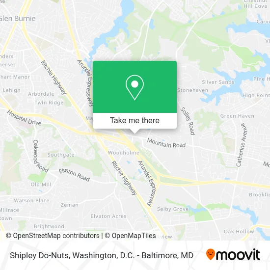 Shipley Do-Nuts map