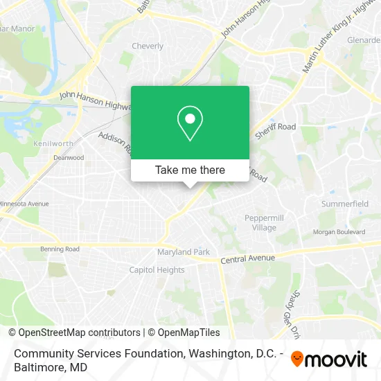 Community Services Foundation map