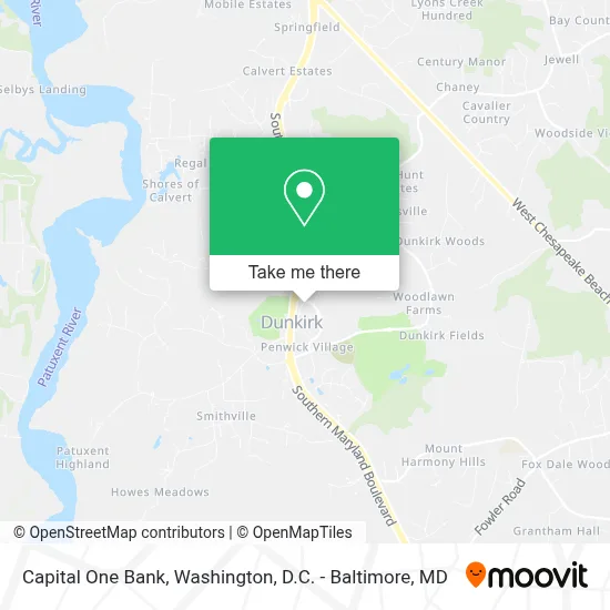 Capital One Bank map