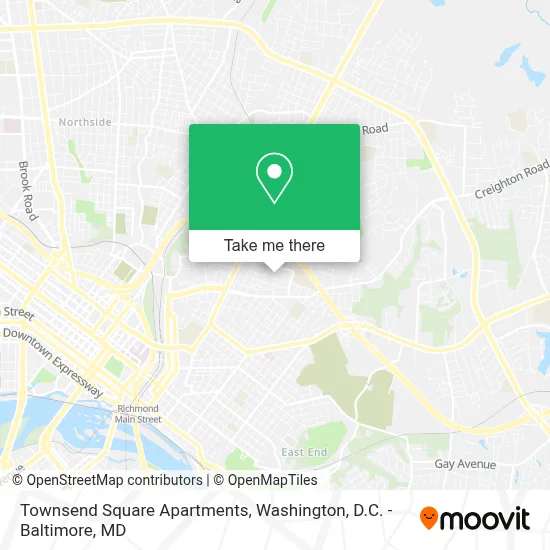 Townsend Square Apartments map