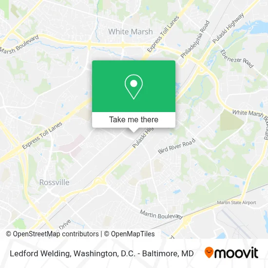 Ledford Welding map