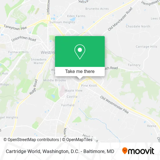 Cartridge World map