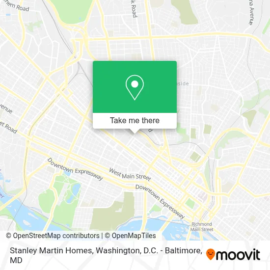 Stanley Martin Homes map