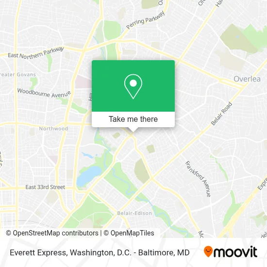 Everett Express map