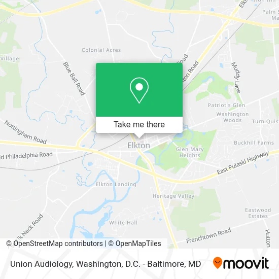 Union Audiology map