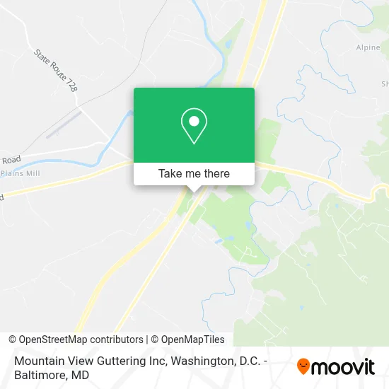 Mountain View Guttering Inc map