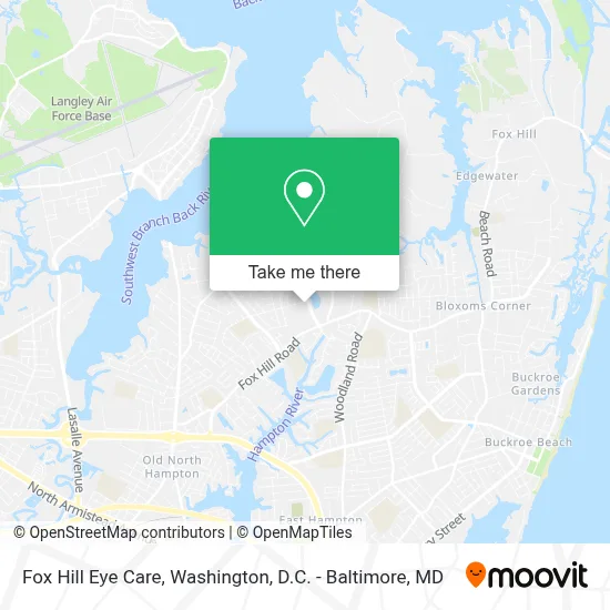 Fox Hill Eye Care map